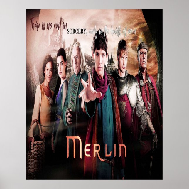 MERLIN BBC TV SHOW FANTASY POSTER (Front)