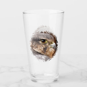 MERLIN FALCON BIRD OF PREY GLASS