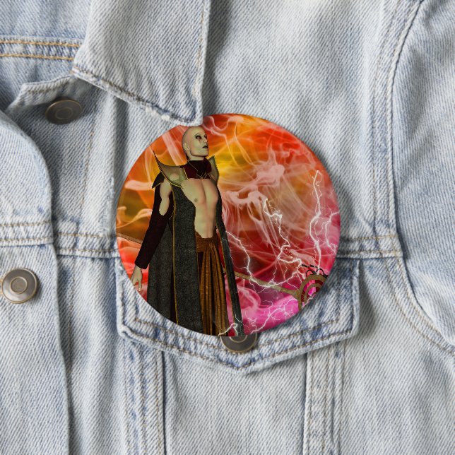 Merlin Pinback Button (In Situ)