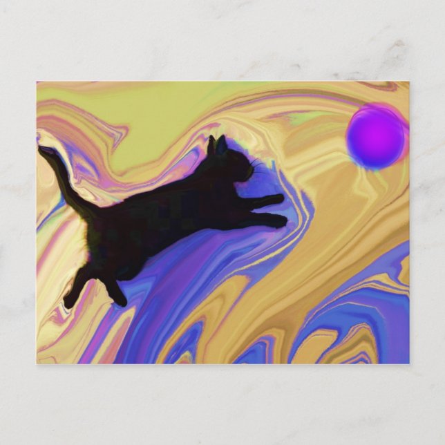 Merlin Playing postcard (Front)