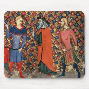 Merlin tutoring Arthur Mouse Mat