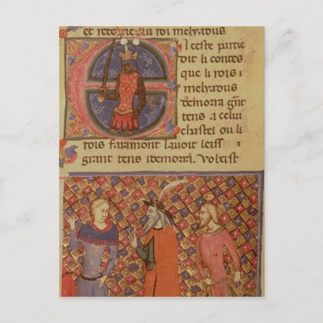 Merlin tutoring Arthur Postcard (Front)