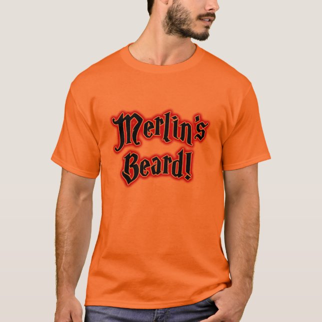 Merlin's Beard - Magic, Magician, Wizard T-Shirt (Front)