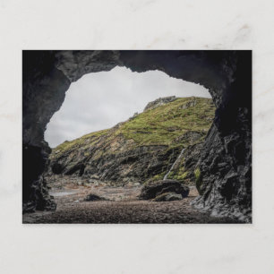 Merlins cove tintagel postcard