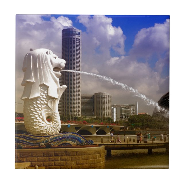 Merlion, Singapore Tile (Front)