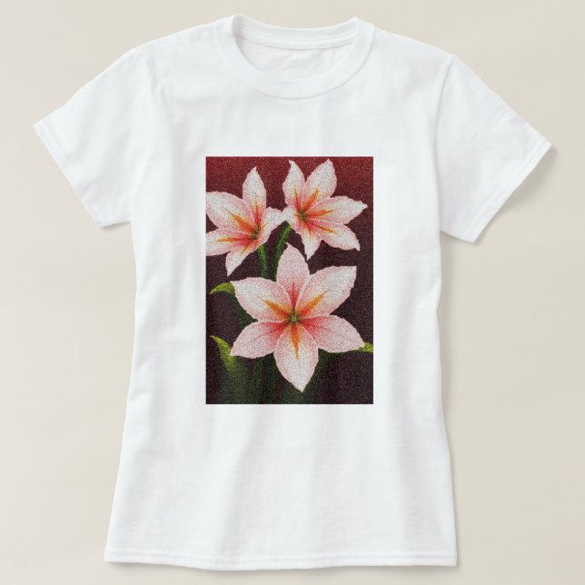  Merlot Radiance Lily T-Shirt (Design Front)