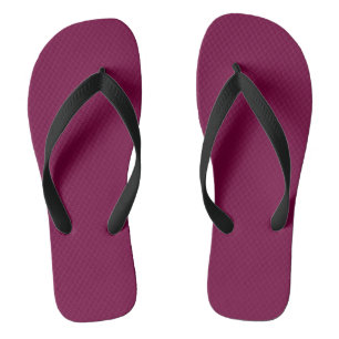 Merlot (solid colour) flip flops