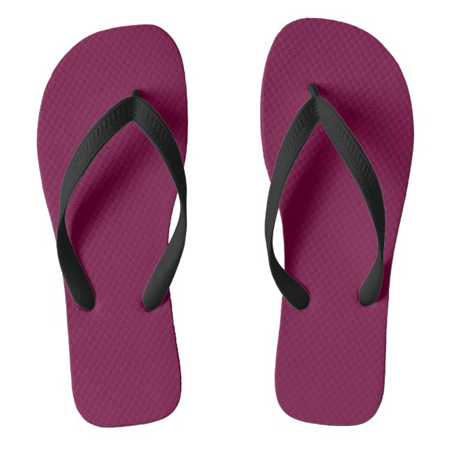 Merlot (solid colour)  flip flops (Footbed)