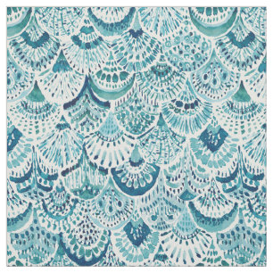 MERM ARMOR Indigo Mermaid Scales Fabric