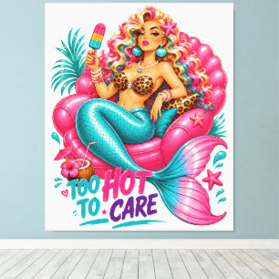 #Mermaid -100% Customisable Wrapped Canvas (Gloss)