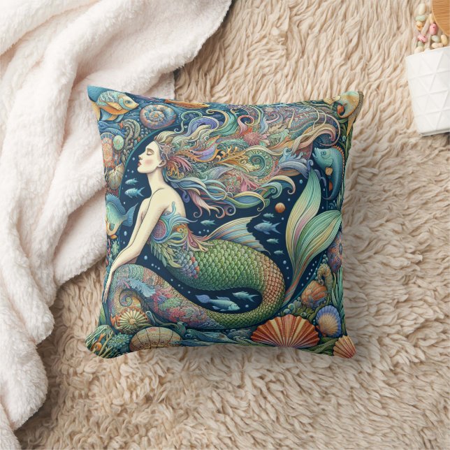Mermaid 12 cushion (Blanket)