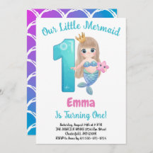 Mermaid 1st Birthday Party