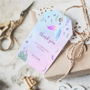Mermaid 1st Birthday Party ONEder The Sea Gift Tags
