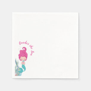 Mermaid 1st Birthday Party ONEder The Sea  Napkin