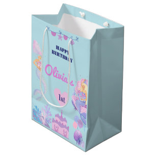 Mermaid 1st Birthday Under Sea Gift Bag
