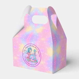 Mermaid 2nd Birthday Change Edit Text Personalise Favour Box