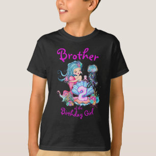 Mermaid 2nd Birthday Change Edit Text Personalise T-Shirt