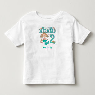 Mermaid 2nd Birthday Toddler T-shirt