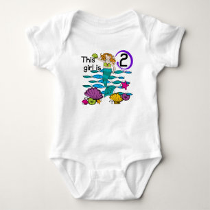 Mermaid 2nd Birthday Tshirts and Gifts