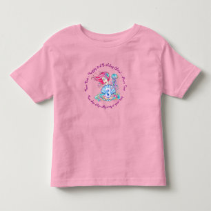 Mermaid 3rd Birthday Change Edit Text Personalise Toddler T-Shirt