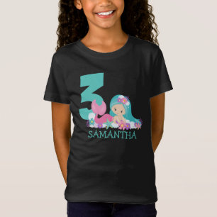 Mermaid 3rd birthday Marina – Of the sea T-Shirt