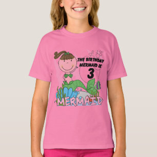 Mermaid 3rd Birthday Tshirts and Gifts