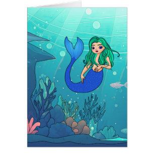 Mermaid - 5" x 7" Art Card