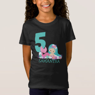 Mermaid 5th birthday Marina – Of the sea T-Shirt