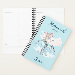 Mermaid all year Every Season Be a Mermaid Blue Planner