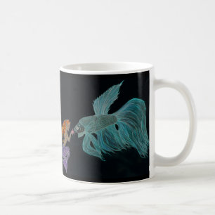 Mermaid and Beta Fish Mug