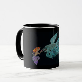 Mermaid and Betta Fish Mug