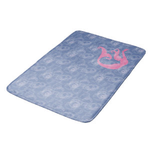 Mermaid and Bubbles Bath Mat