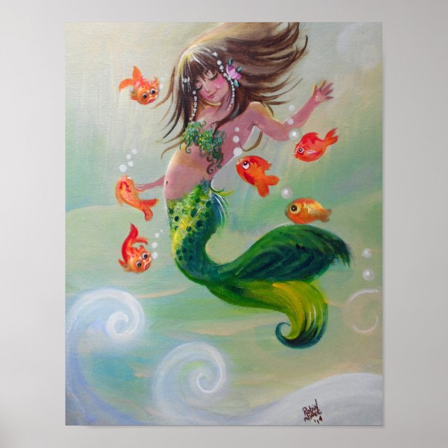 Mermaid and Dancing Fish poster (Front)