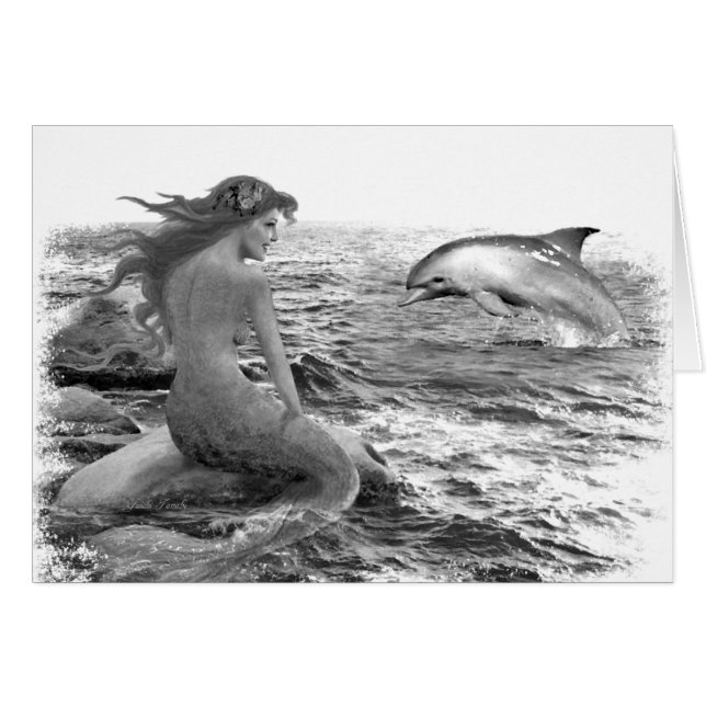 Mermaid and Dolphin (Front Horizontal)