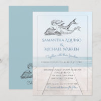 Mermaid And Dolphin Beach Wedding