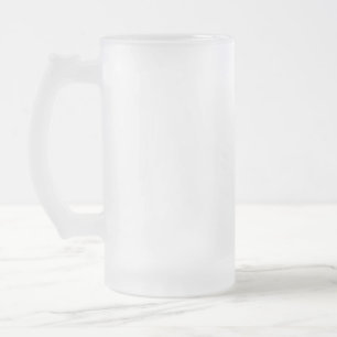 Mermaid and friend frosted glass beer mug