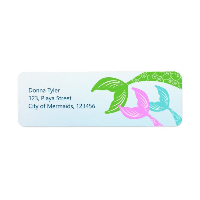 Mermaid and friends girly Birthday Party (Front)