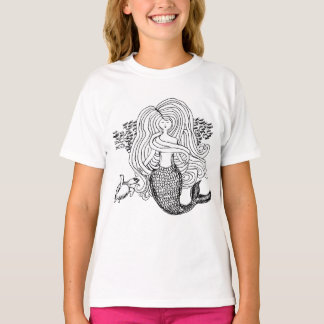 Mermaid and Friends Sketch T-Shirt
