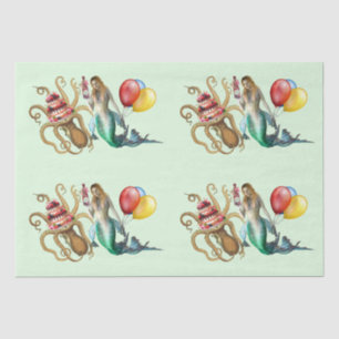 Mermaid and Octopus Party Tissue Paper