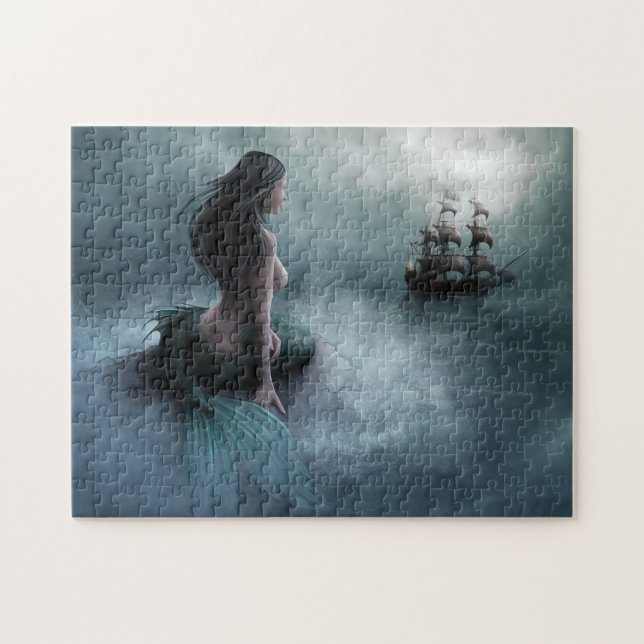 Mermaid and Pirate Ship Jigsaw Puzzle (Horizontal)