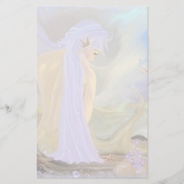 Mermaid and Starfish! Stationery (Front)