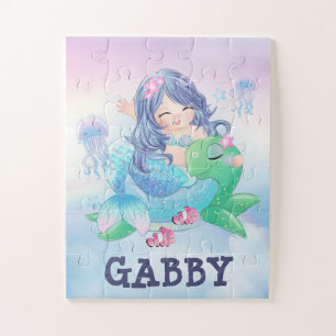 Mermaid and Turtle Jigsaw Puzzle