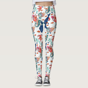 Mermaid and Whale-shark Leggings