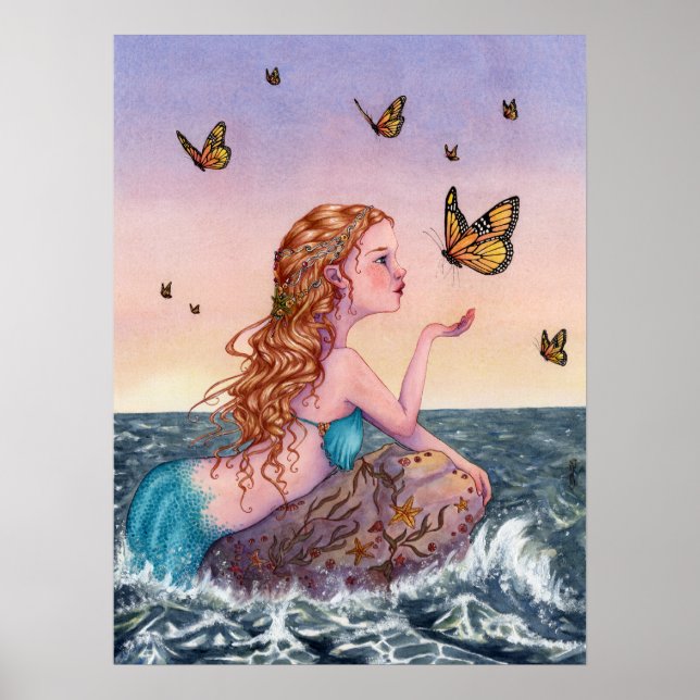 Mermaid Art Poster - Bring Me Tidings (Front)