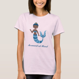 Mermaid at Heart Blue Playful Mermaid T-Shirt
