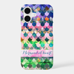 Mermaid at heart-Colourful Mermaidscales Pattern