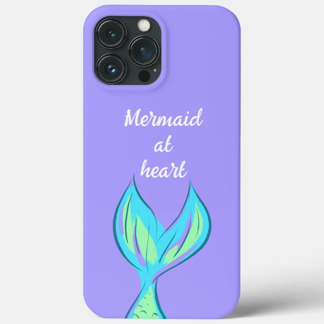 Mermaid at Heart Purple Case-Mate iPhone Case (Back)