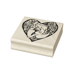 Mermaid at Heart Rubber Stamp