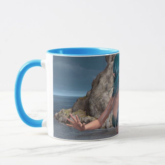 Mermaid at Night Mug (Left)