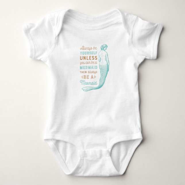 Mermaid Baby Bodysuit (Front)